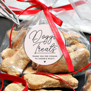 Pegatina Redonda Tratamientos modernos para perros gracias a Pawty