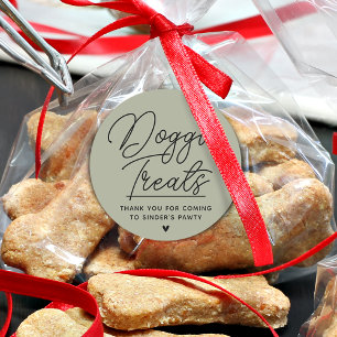 Pegatina Redonda Tratamientos modernos para perros gracias a Pawty