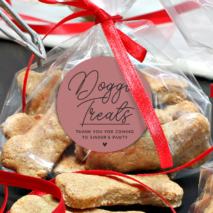 Pegatina Redonda Tratamientos modernos para perros gracias a Pawty