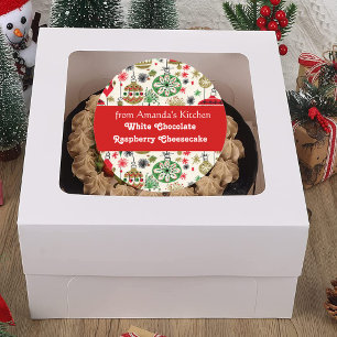 Pegatina Redonda Tratamientos para navidades, desde la cocina, Pers