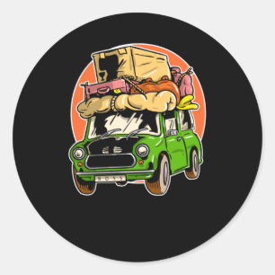 Pegatina Redonda Traveller