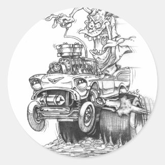 Pegatina Redonda travieso