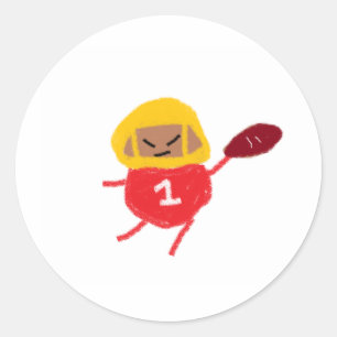 Pegatina Redonda Travis Kale Spudball