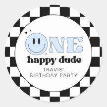 TRAVIS One Happy Dude Smile Face Cumpleaños