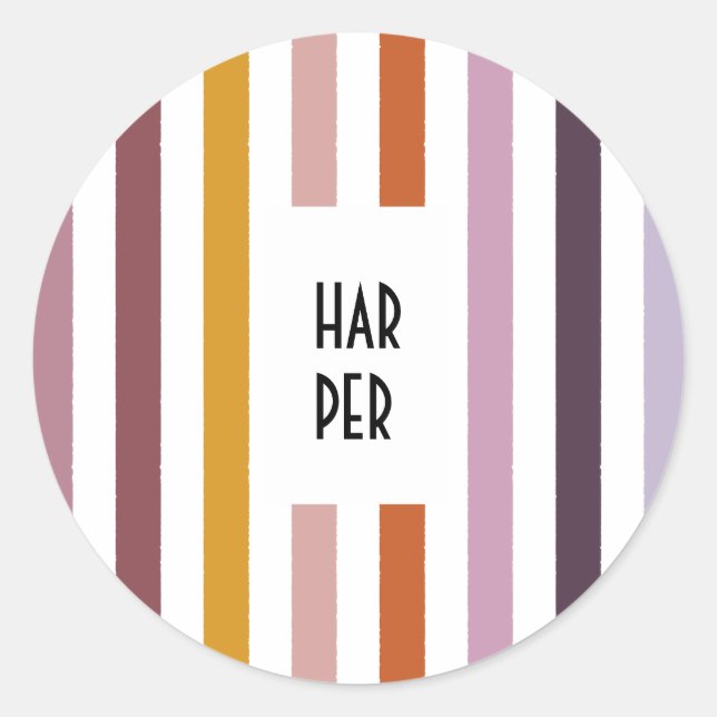 Pegatina Redonda Trayectorias Echo Pegatinas redondos - Hues rosado (Anverso)