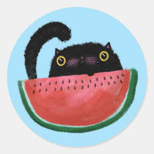 Pegatina Redonda Treat de verano