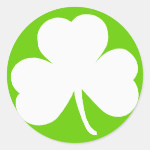 Pegatina Redonda Trébol irlandés