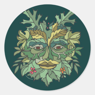Pegatina Redonda Tree Hugger