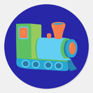Pegatina Redonda Tren de Cute Choo Choo