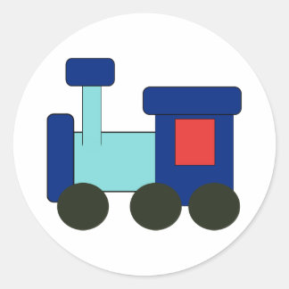 Pegatina Redonda Tren de Kiddie