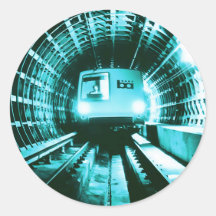 Tren Retro BART en el túnel Transbay