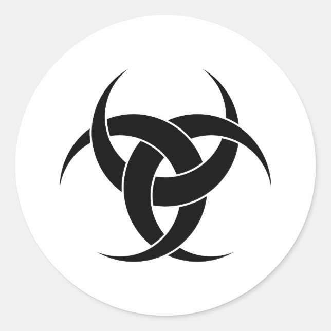 Pegatina Redonda Tres centavos (Anverso)