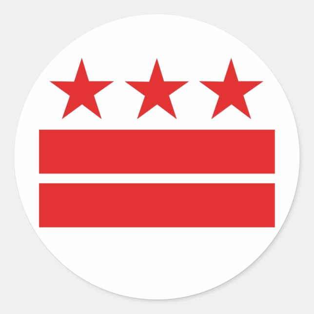 Pegatina Redonda Tres estrellas 2 bares (Anverso)