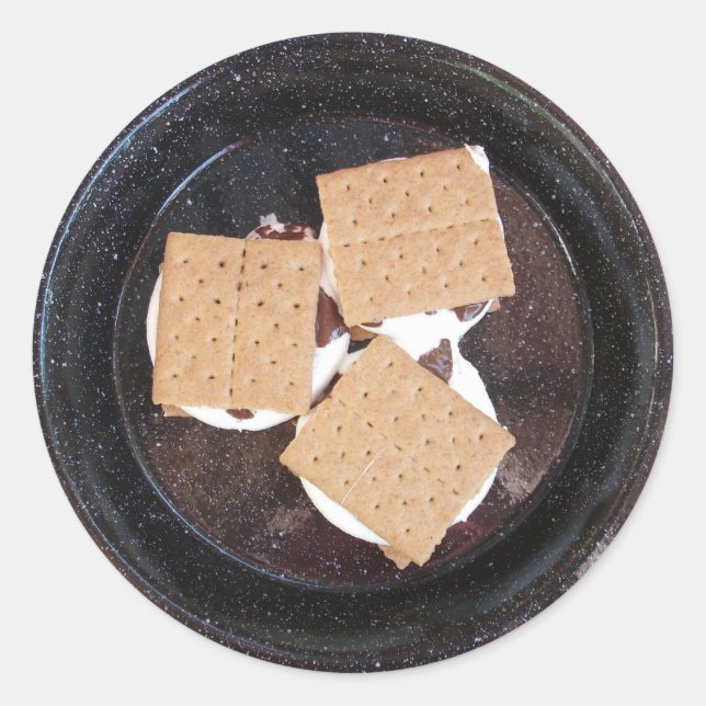 Pegatina Redonda Tres millones de habitantes en un campamento de Pe (Anverso)