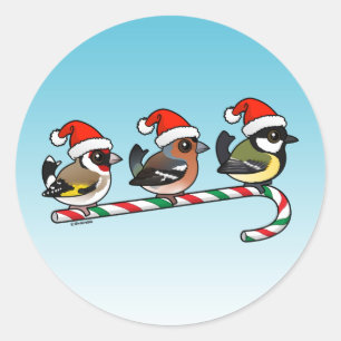 Pegatina Redonda Tres multas de Navidades (UE)