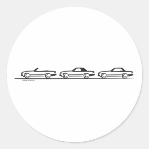 Pegatina Redonda Tres SLs 107