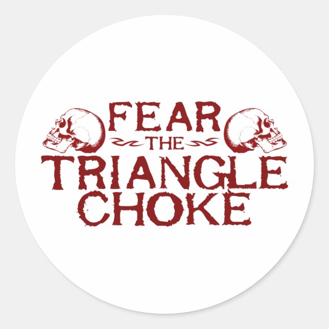 Pegatina Redonda Triangle Choke (Anverso)