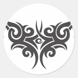 Pegatina Redonda tribal vector-clipart-5