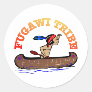 Pegatina Redonda Tribu fugawi
