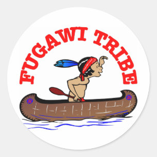 Pegatina Redonda Tribu fugawi