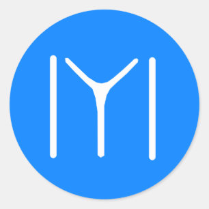 Pegatina Redonda Tribu Oghuz de Kayi