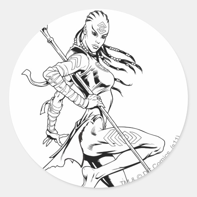 Pegatina Redonda Tribuna índigo 3