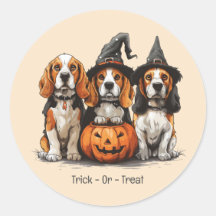 Trick O Treat Halloween Beagle Dogs