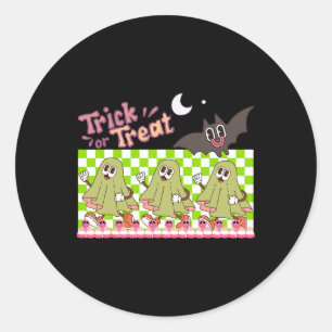 Pegatina Redonda Trick Of Treat Halloween