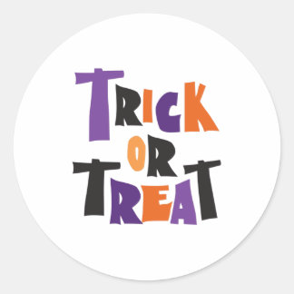 Pegatina Redonda Trick or treat Halloween scary night