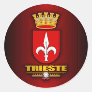 Pegatina Redonda Trieste