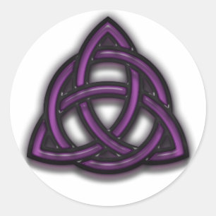 Pegatina Redonda Trinidad santa