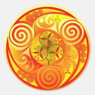 Pegatina Redonda Trinity Bui