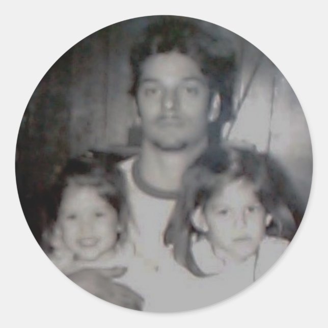 Pegatina Redonda trío de berros (Anverso)