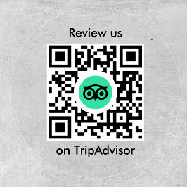Pegatina Redonda Tripadvisor Reviews | Business Review QR Code