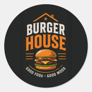 Pegatina Redonda 🍔 Tripas Casa Parrilla Personal Restaurante 🍟