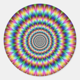 Pegatina Redonda Trippy