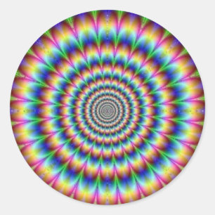 Pegatina Redonda Trippy