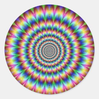 Pegatina Redonda Trippy