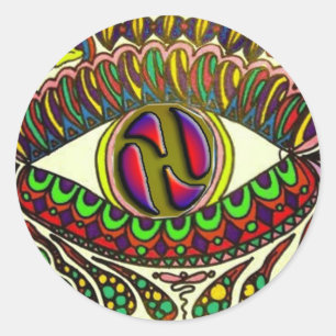 Pegatina Redonda Trippy Hydro