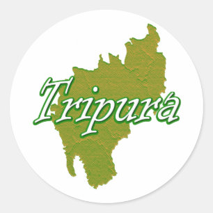 Pegatina Redonda Tripura