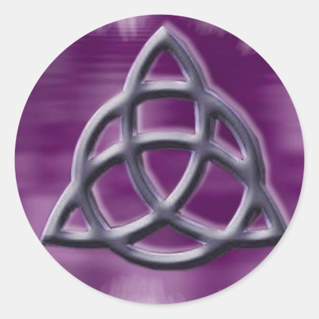 Pegatina Redonda triquetrápico1 (Anverso)
