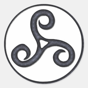 Pegatina Redonda Triskel