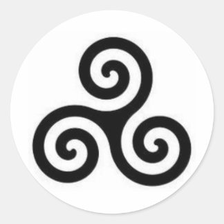 Pegatina Redonda Triskele