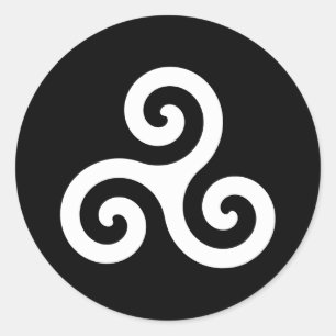 Pegatina Redonda Triskelion