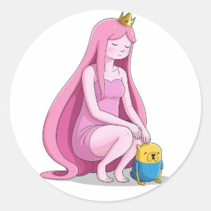 Pegatina Redonda Triste Bubblegum