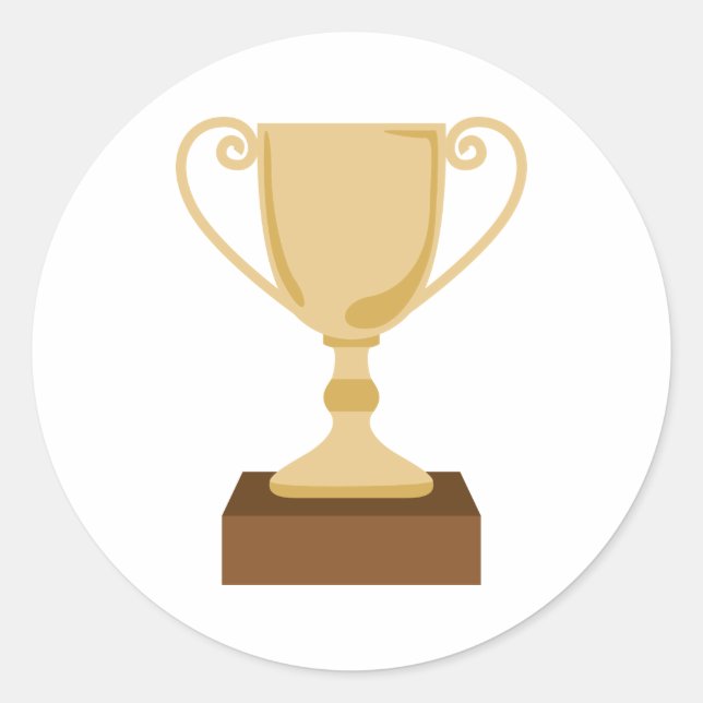 Pegatina Redonda Trofeo (Anverso)