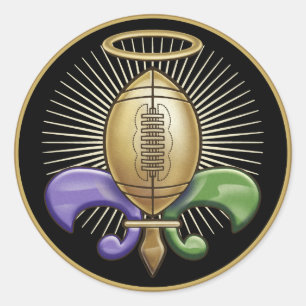 Pegatina Redonda Trofeo santo de NOLA (p)