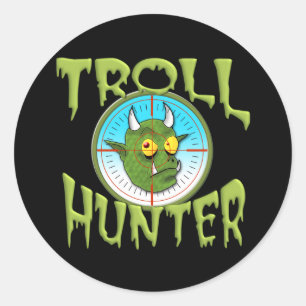 PEGATINA REDONDA TROLL HUNTER