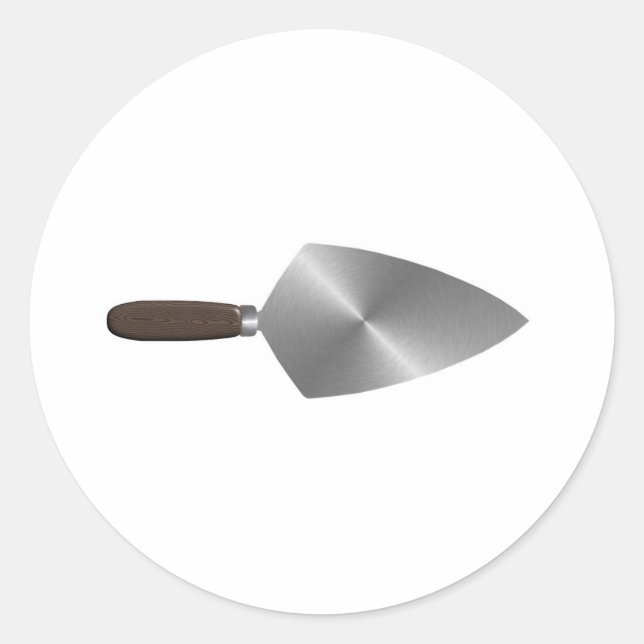 Pegatina Redonda Trowel (Anverso)