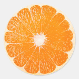 Pegatina Redonda Trozo de naranja